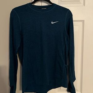 Nike Teal Long Sleeve Performance Shirt